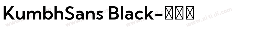 KumbhSans Black字体转换